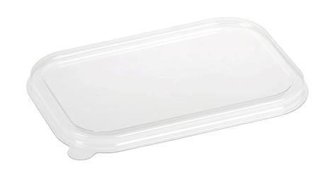 Låg til engangsbakke rektangulær B229 x D153 mm klar 