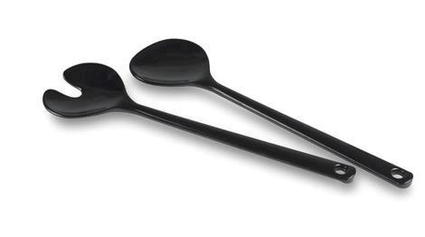 Salatsæt melamin L280 mm sort Rosti 