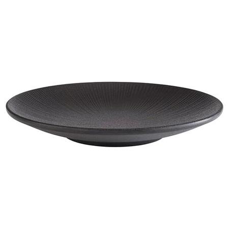 Fad melamin sort diam 210 x H30 mm Nero 