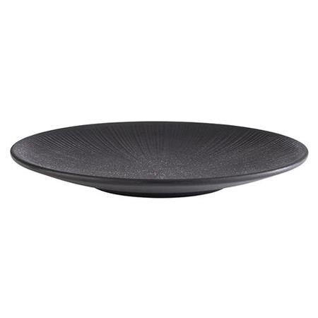 Fad melamin sort diam 260 x H30 mm Nero 