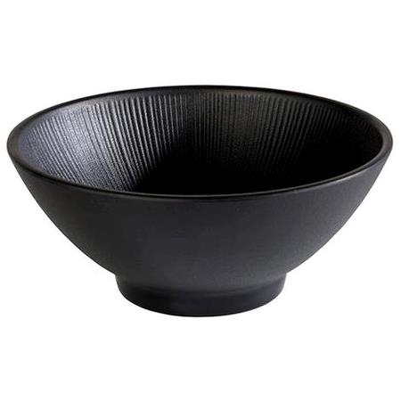 Skål melamin sort diam 190 x H80 mm Nero 