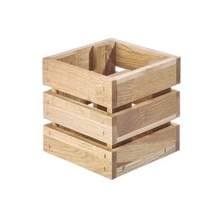 Kasse egetræ B140 x D140 x H140 mm Woodstock 