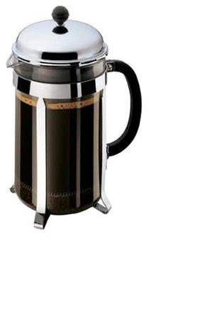 Kaffebrygger krom/glas 1,5 l 12 kop Bodum Chambord 
