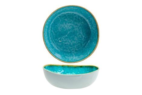 Skål melamin azurblå B190 x D173 mm Streetfood Go 