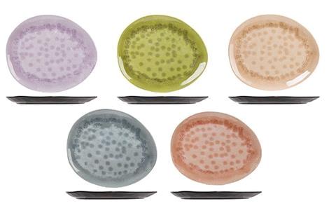 Tallerken melamin oval ass.farve 275 mm Streetfood Go 