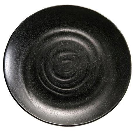 Tallerken sort Diam 280 mm melamin ZEN 