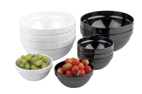 Skål Casual 25 cl Diam120 mm melamin hvid 