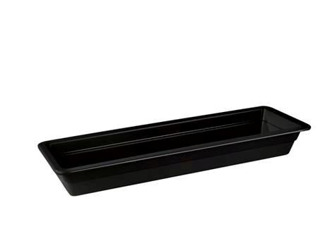 Serveringsfad 2/4 GN 530 x 160 x 65 mm Melamin sort 
