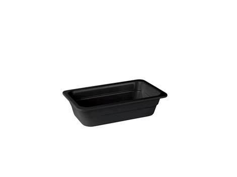 Serveringsfad 1/4 GN 265 x 162 x 65 mm Melamin sort 