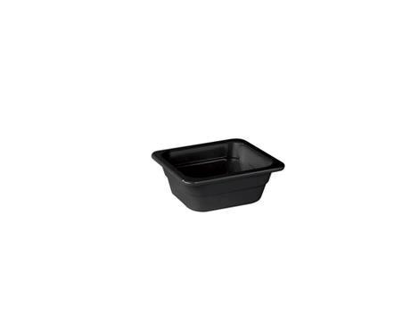 Serveringsfad 1/6 GN 176 x 162 x 65 mm Melamin sort 
