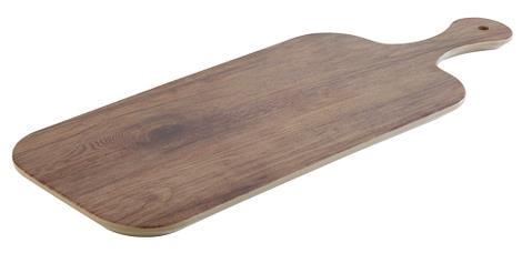 "Serveringsbakke ""træ look"" 480x200 mm" stor 