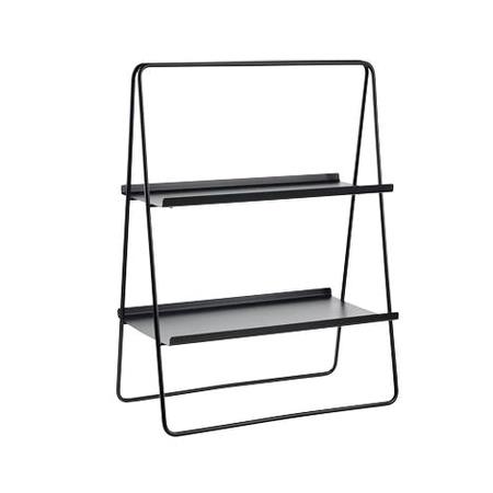 Reol sort B530 x D290 x H750 mm ZONE 