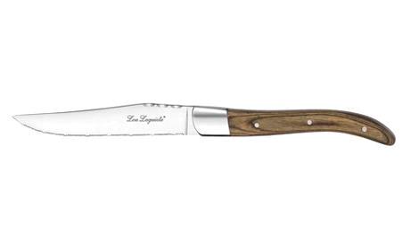 Steakkniv brunt træskaft L227 mm Lou Laguiole 