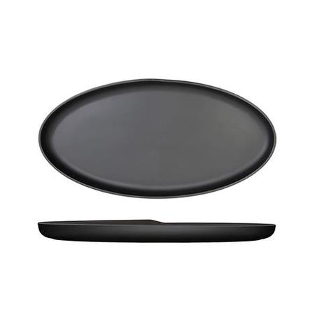 Fad melamin mat sort B475 x D240 x H35mm Copenhagen 