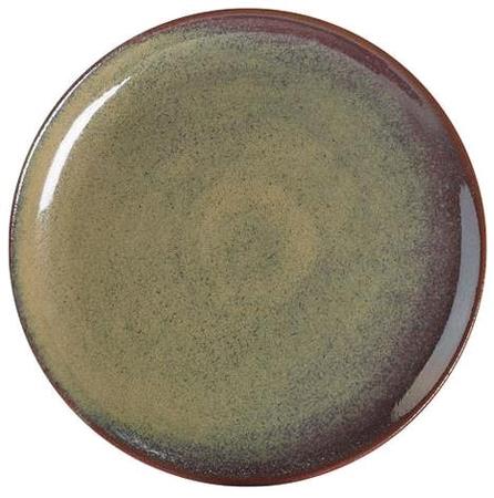 Tallerken stentøj brun 270 mm Rustik 