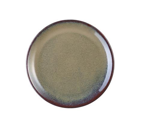 Tallerken stentøj brun 160 mm Rustik 