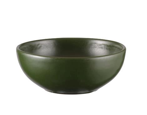 Skål stentøj mat grøn 160 mm Rustik 