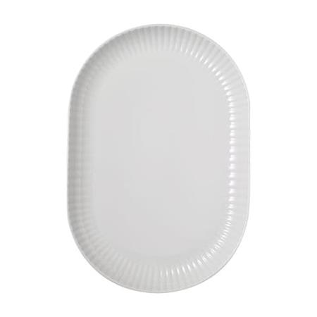 Fad ovalt hvid B360 x D245 mm Daisy 