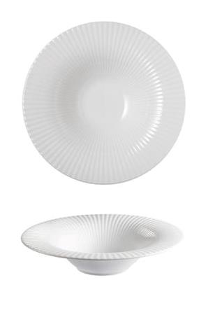 Tallerken gourmet dyb hvid 300 mm Daisy 