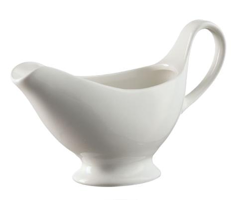 Saucekande hvid 20 cl porcelæn 