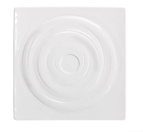 Tallerken Ola 300 x 300 mm m/cirkler Begrænset antal, udgående vare 