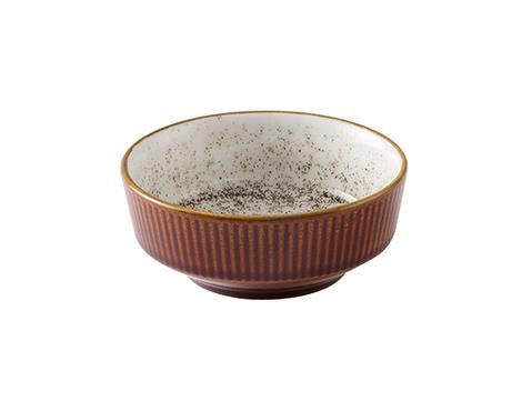 Skål m/fod vanilje/brun 26 cl Nourish Churchill 
