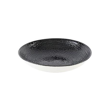 Tallerken coupe dyb sort 182 mm Homespun Chroma Churchill 