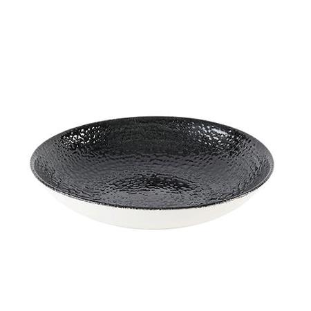 Tallerken coupe dyb sort 248 mm Homespun Chroma Churchill 