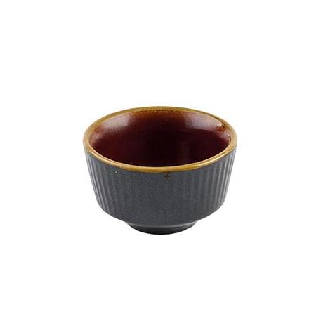 Skål m/fod brun/sort 11 cl Nourish Churchill 