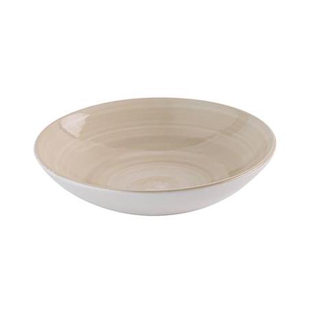 Tallerken coupe dyb sand 182 mm Stonecast Canvas Churchill 