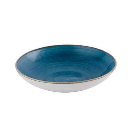 Tallerken coupe dyb java blå 248 mm Stonecast Churchill 