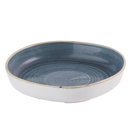 Tallerken organisk m/kant blåbær 230 mm Stonecast Churchill 