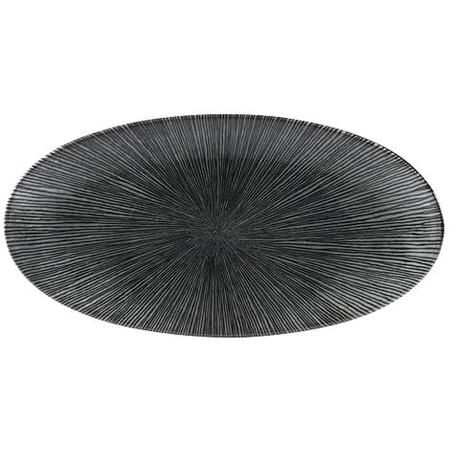 Fad oval Agano sort B299 x D150 mm Studio prints Churchill 