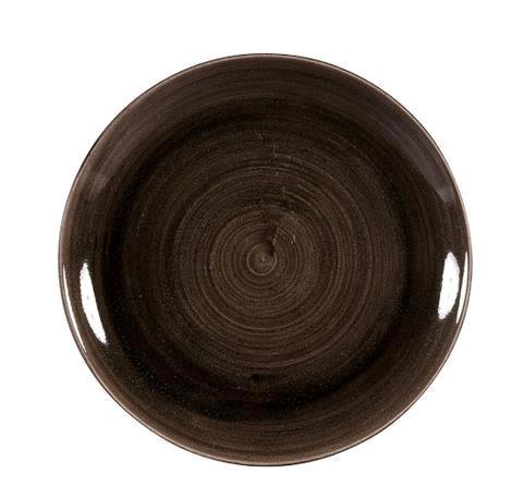 Tallerken coupe patina sort 260 mm Stonecast Churchill 