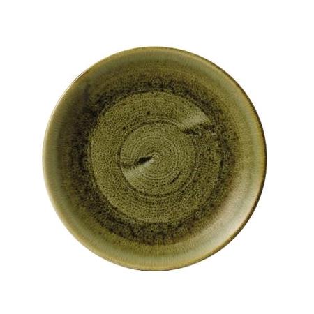 Tallerken coupe grøn 288 mm Stonecast Plume Churchill 