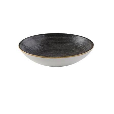 Tallerken dyb coupe grå 182 mm Stonecast Raw Churchill 
