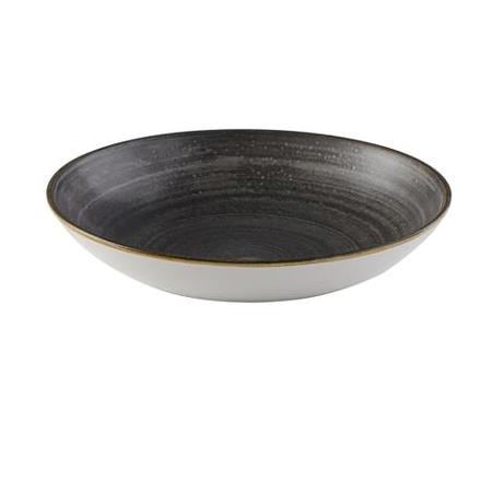 Tallerken dyb coupe grå 248 mm Stonecast Raw Churchill 