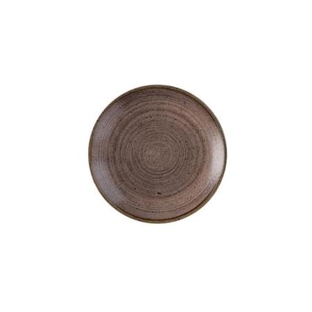 Tallerken coupe brun 165 mm Stonecast Raw Churchill 