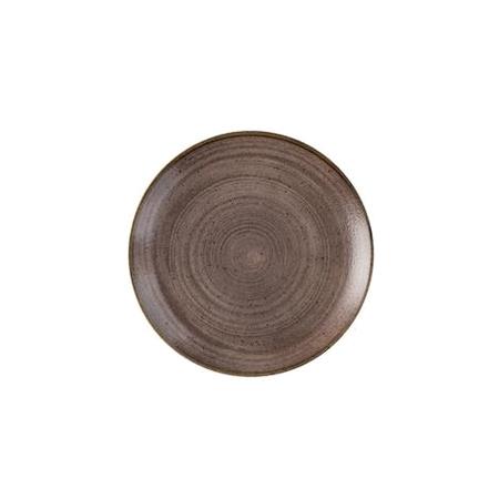 Tallerken coupe brun 217 mm Stonecast Raw Churchill 