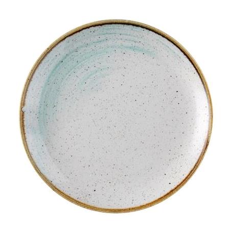 Tallerken coupe hvid/lyseblå 217 mm Accents Churchill 