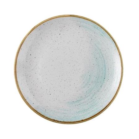 Tallerken coupe hvid/lyseblå 260 mm Accents Churchill 