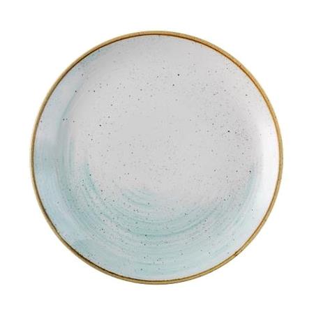 Tallerken coupe hvid/lyseblå 288 mm Accents Churchill 