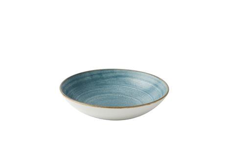 Tallerken coupe dyb teal 182 mm Stonecast Raw Churchill 