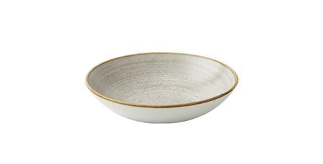 Tallerken coupe dyb lys grå 182 mm Stonecast Raw Churchill 