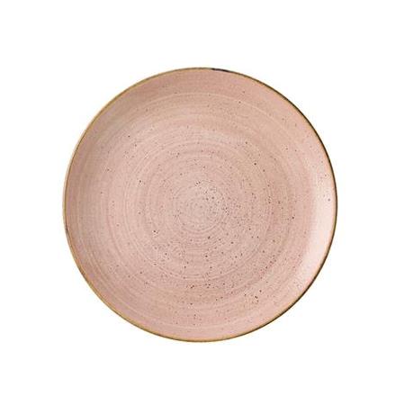Tallerken coupe terracotta 260 mm Stonecast Raw Churchill 