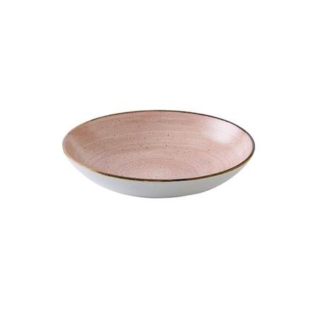 Tallerken coupe dyb terracotta 248 mm Stonecast Raw Churchill 