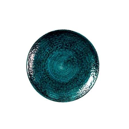 Tallerken coupe marine grøn 217 mm Homespun Chroma Churchill 