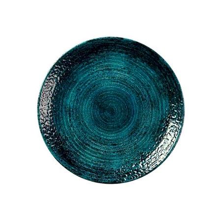 Tallerken coupe marine grøn 260 mm Homespun Chroma Churchill 