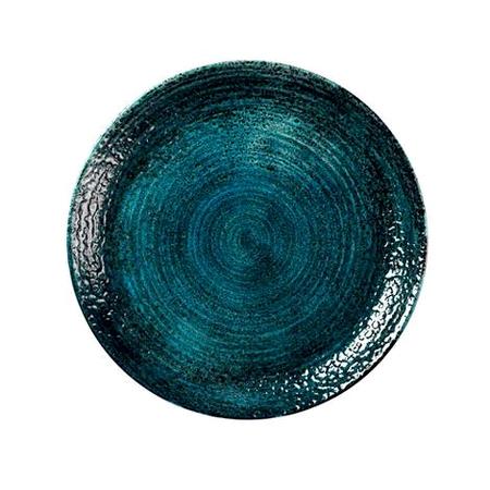 Tallerken coupe marine grøn 288 mm Homespun Chroma Churchill 