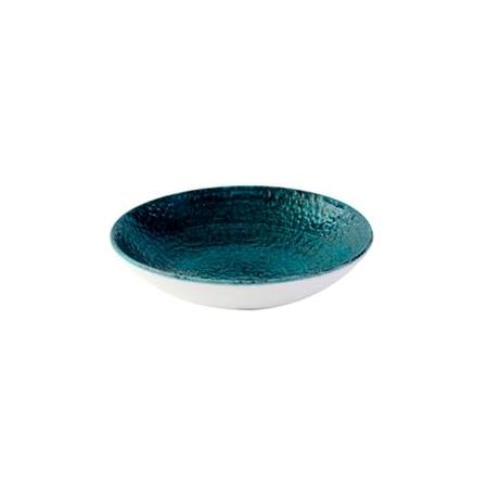 Tallerken coupe dyb marine grøn 182 mm Homespun Chroma Churchill 